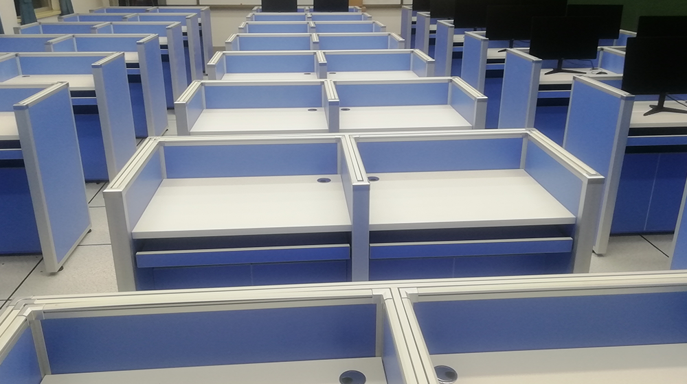 升降屏风电脑桌