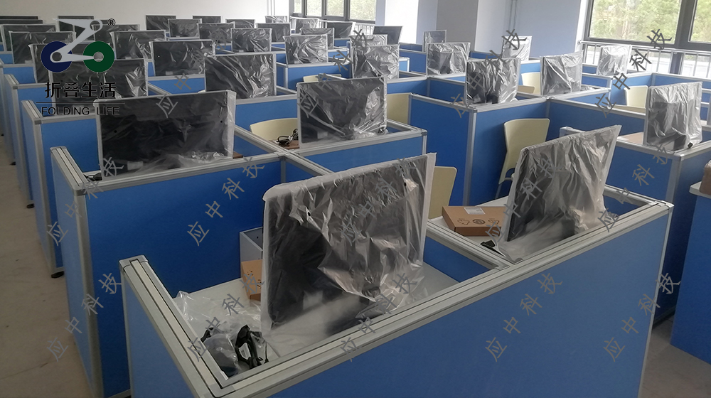 升降屏风考试桌