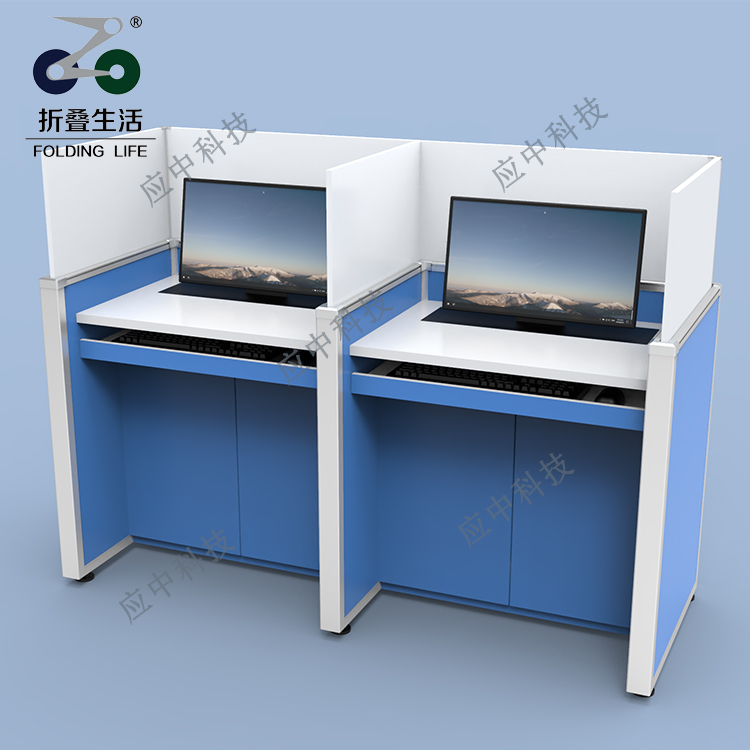 E字型液晶屏升降屏风升降电脑桌